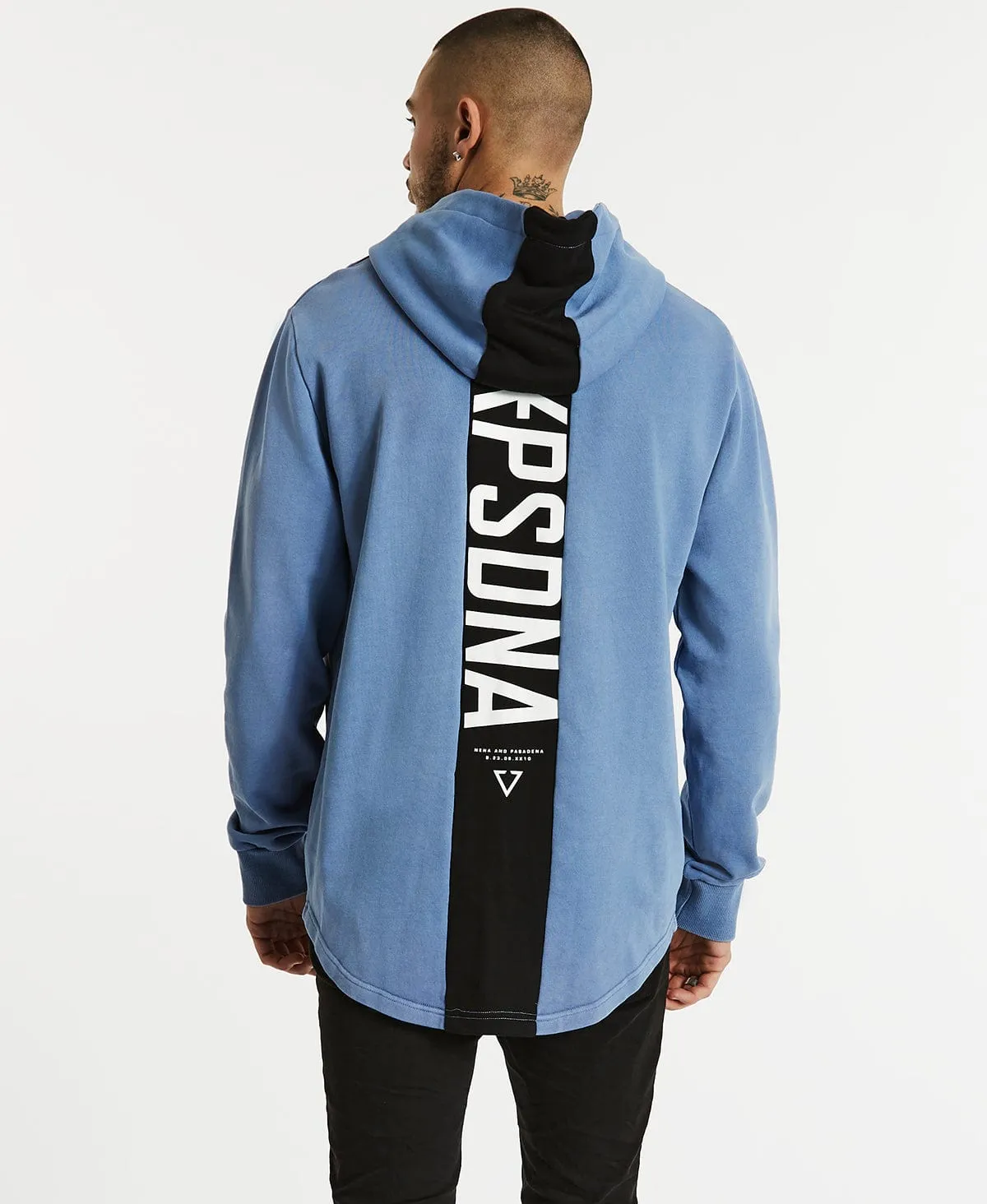 Razors Dual Curved Hoodie Dusty Blue sold by Neverland