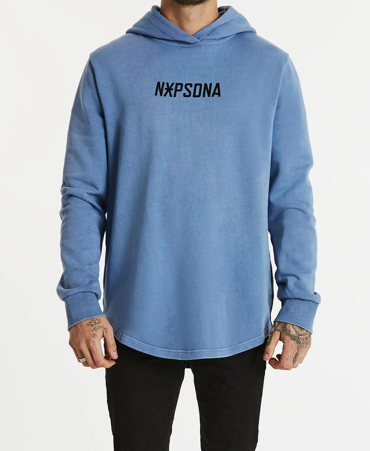 Razors Dual Curved Hoodie Dusty Blue sold by Neverland product image thumbnail 4