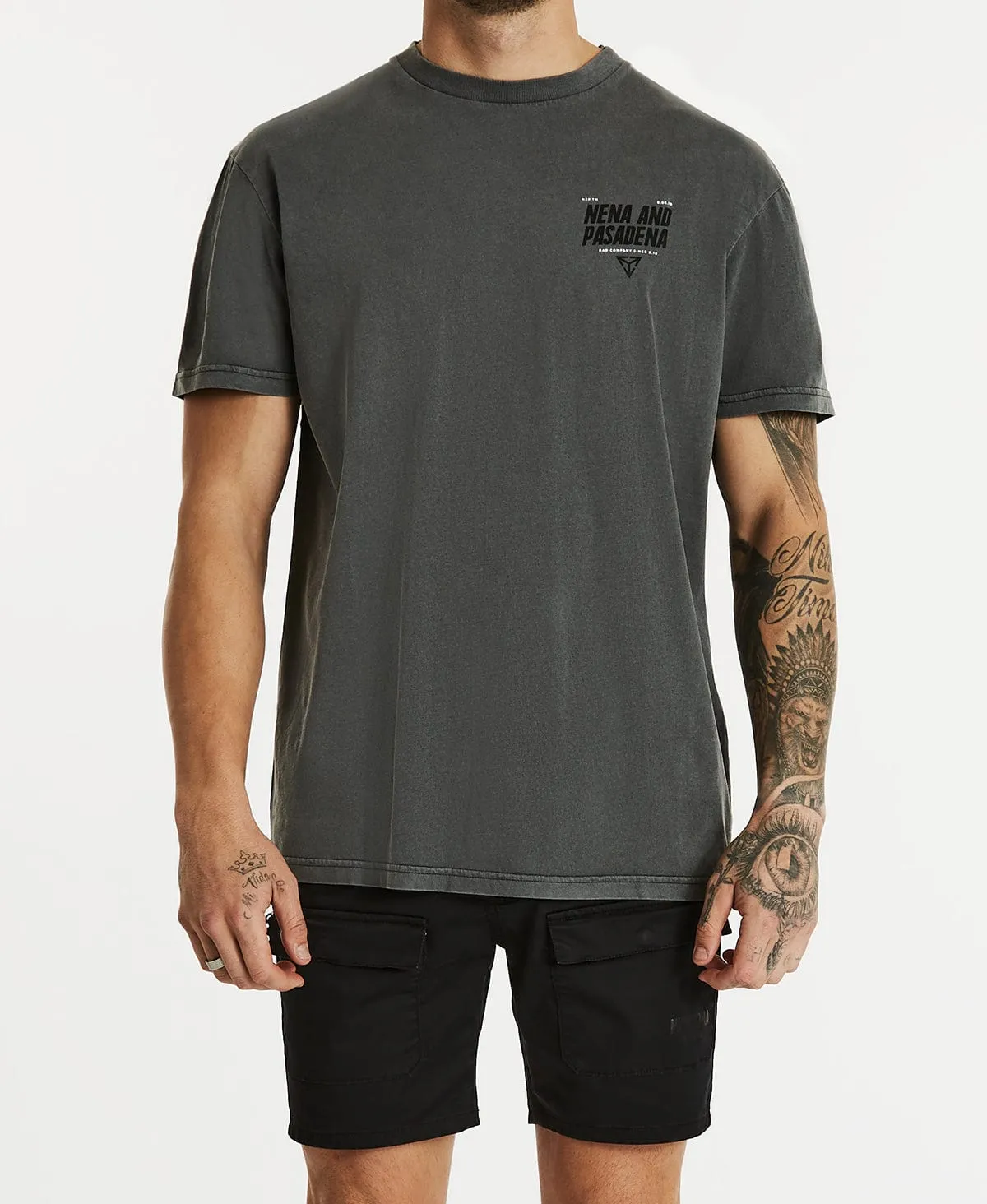 Someplace Relaxed T-Shirt Pigment Charcoal sold by Neverland product image thumbnail 4