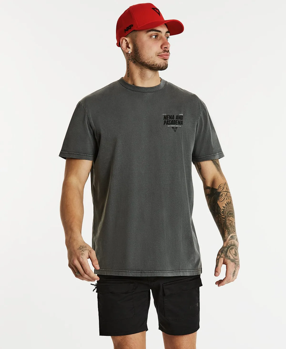 Someplace Relaxed T-Shirt Pigment Charcoal sold by Neverland product image thumbnail 2
