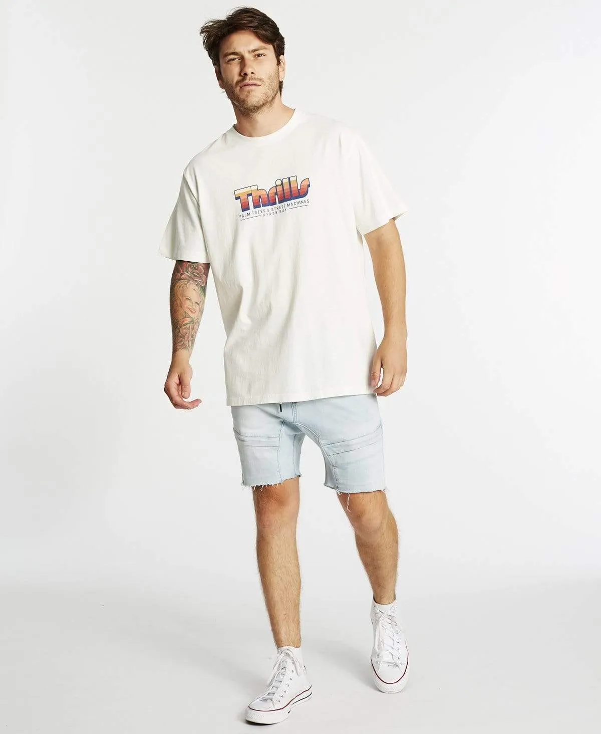 Thrills Mxing Merch Fit T-Shirt Dirty White sold by Neverland product image thumbnail 4