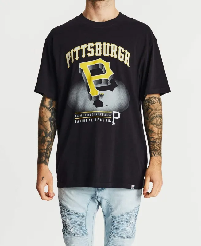 3D Drop Shadow T-Shirt Pirates Black sold by Neverland