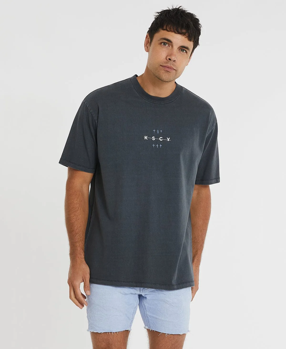 Perception Heavy Box Fit T-Shirt Anthracite Black sold by Neverland product image thumbnail 2