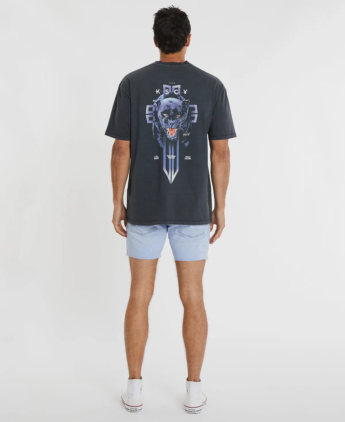 Perception Heavy Box Fit T-Shirt Anthracite Black sold by Neverland product image thumbnail 5