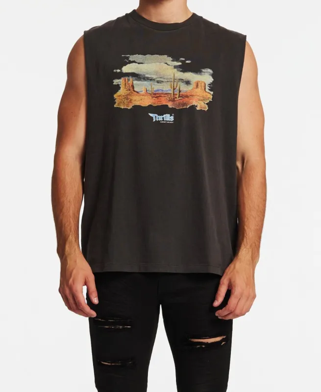 Monumental Thrills Merch Fit Muscle Tee Vintage Black sold by Neverland
