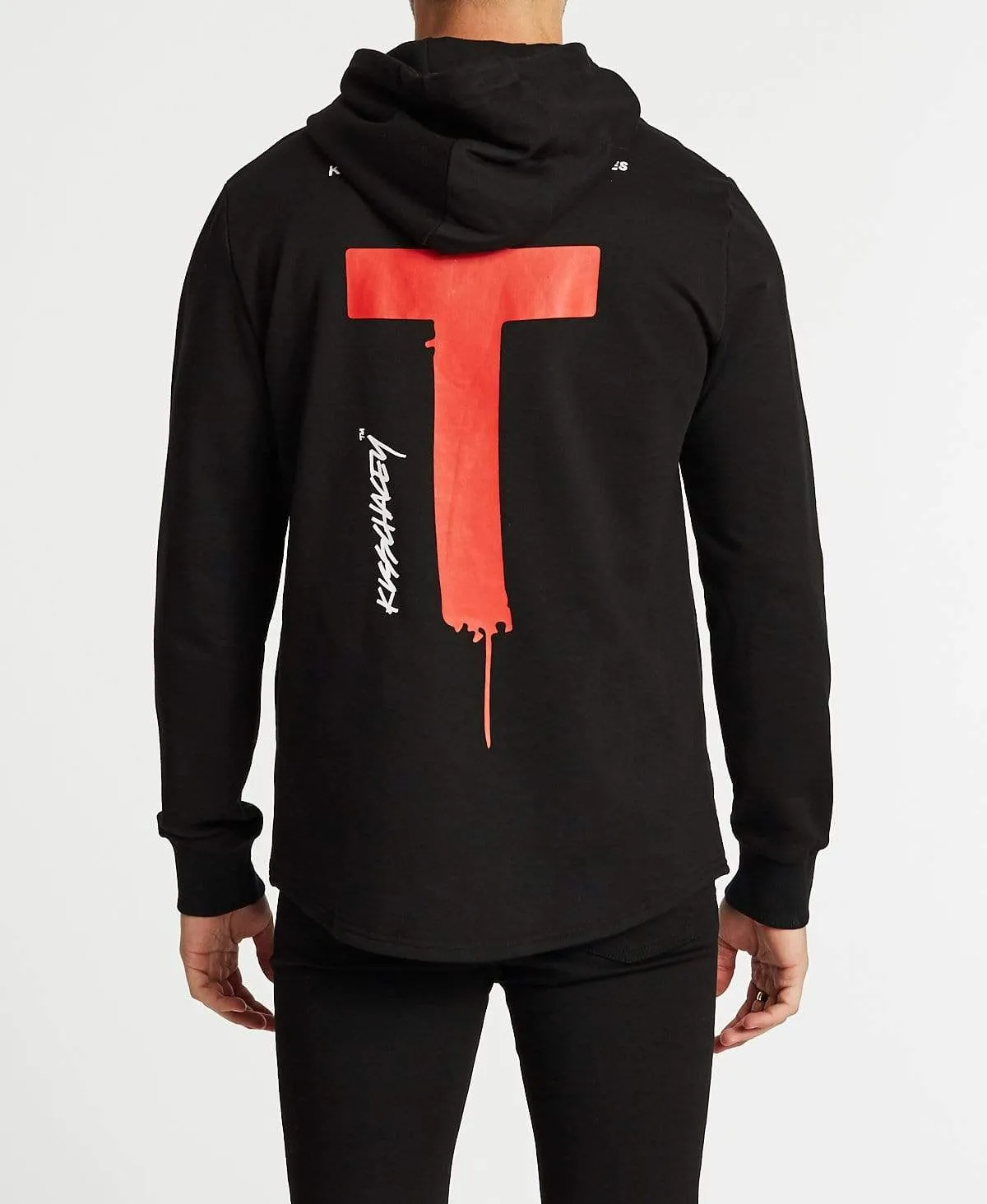 Higher Scoop Back Hoodie Jet Black sold by Neverland