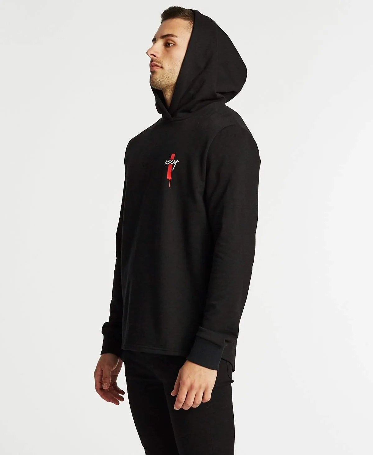 Higher Scoop Back Hoodie Jet Black sold by Neverland product image thumbnail 5