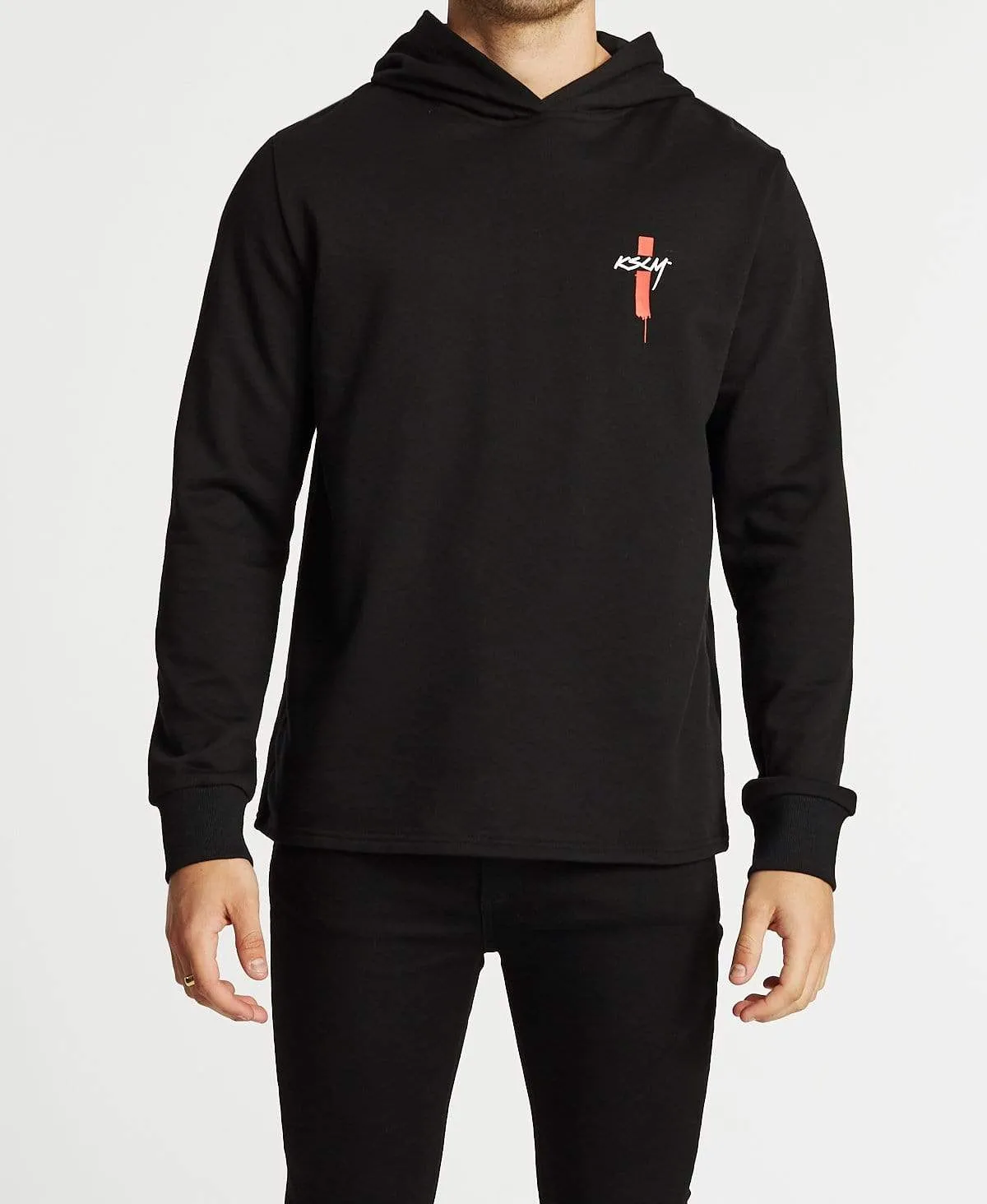 Higher Scoop Back Hoodie Jet Black sold by Neverland product image thumbnail 2