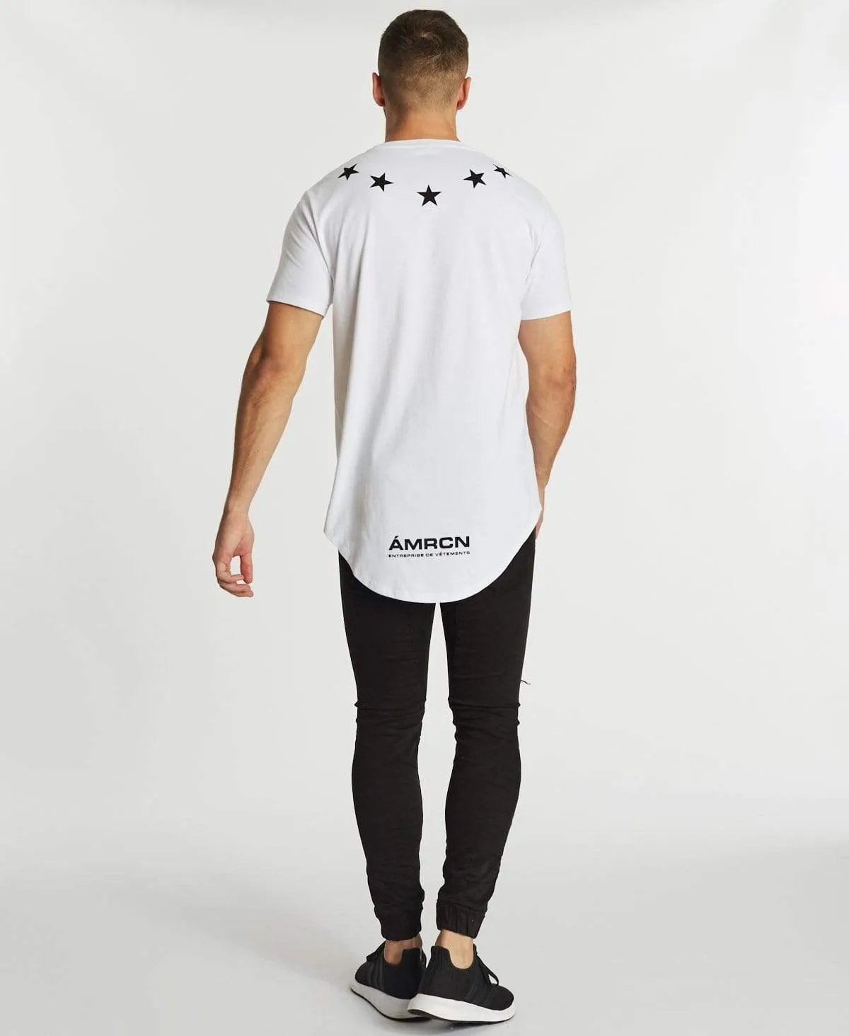 La Star Dual Curved T-Shirt White sold by Neverland product image thumbnail 5