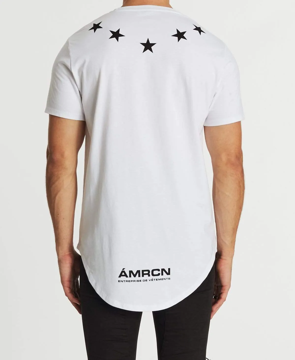 La Star Dual Curved T-Shirt White sold by Neverland product image thumbnail 2