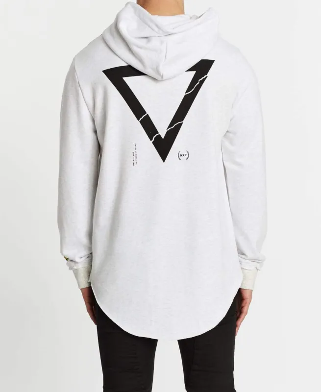 Renounce Dual Curved Hoodie Snow Marle sold by Neverland