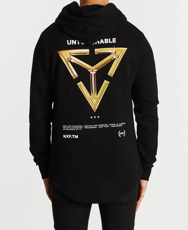 Gold Standard Dual Curved Hoodie Jet Black sold by Neverland