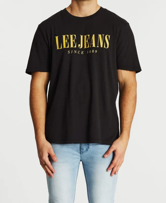 Lee Teen Spirit T-Shirt Washed Black sold by Neverland