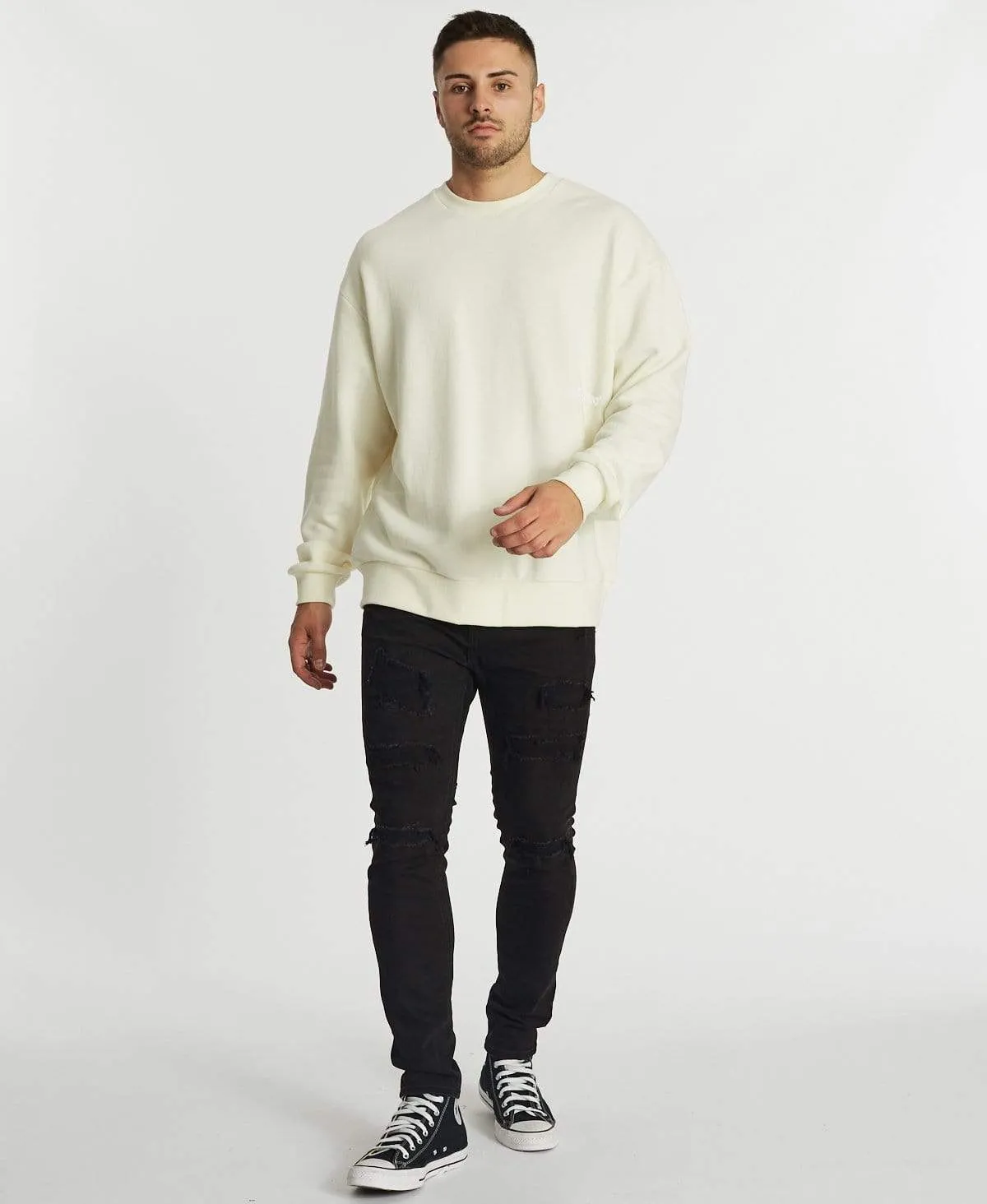 Mono Relaxed Jumper Off White sold by Neverland product image thumbnail 5