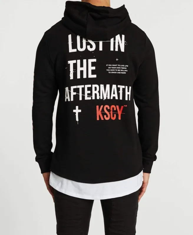 Live Life Layered Hoodie Jet Black sold by Neverland