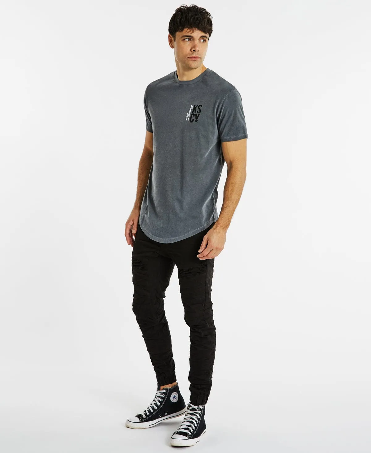 California Dual Curved T-Shrt Pigment Castlerock Grey sold by Neverland product image thumbnail 5