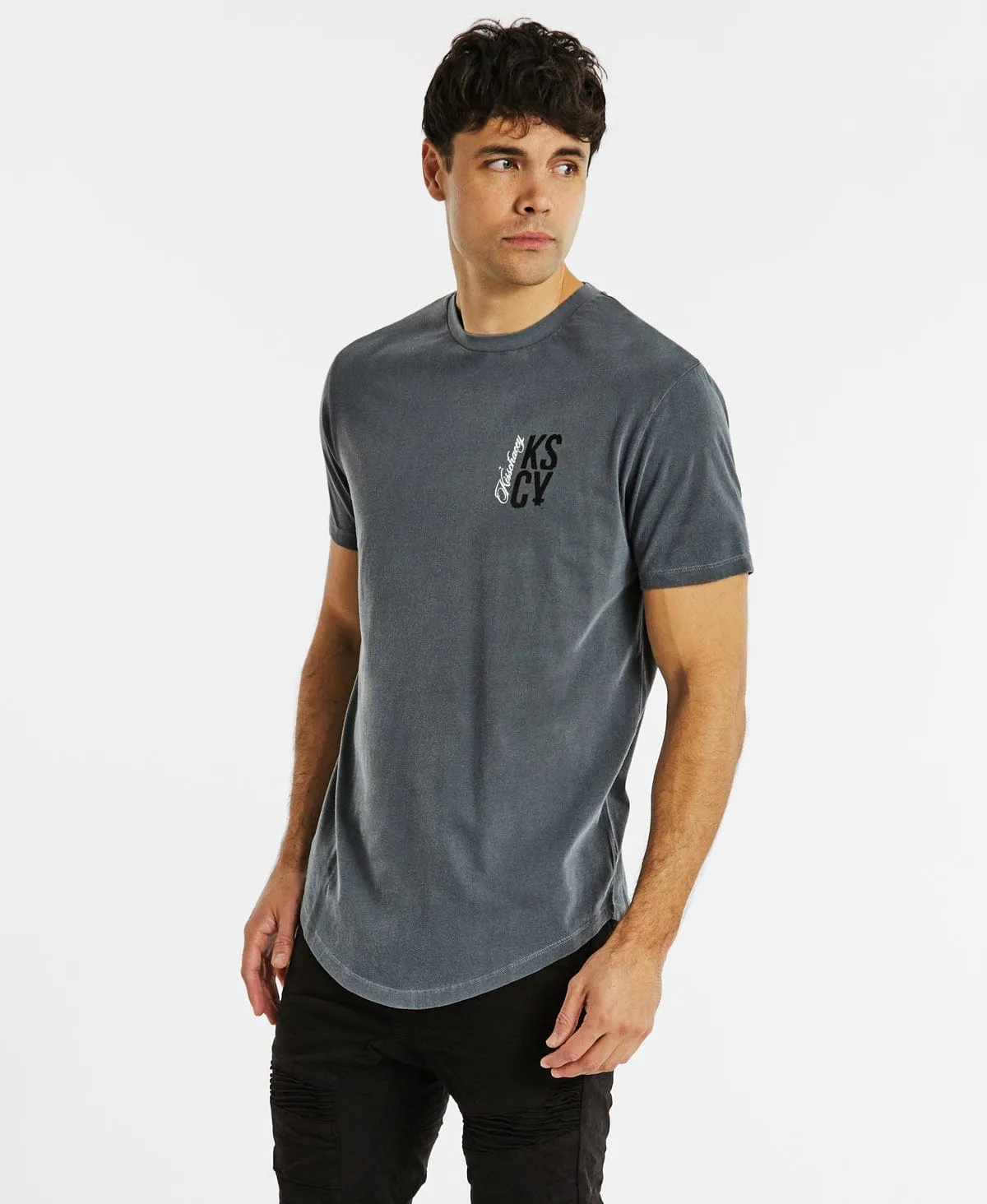 California Dual Curved T-Shrt Pigment Castlerock Grey sold by Neverland product image thumbnail 2