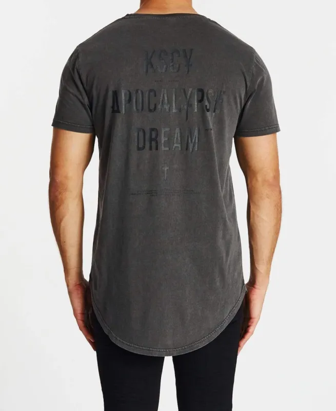 Dreamer Dual Curved T-Shirt Pigment Asphalt sold by Neverland