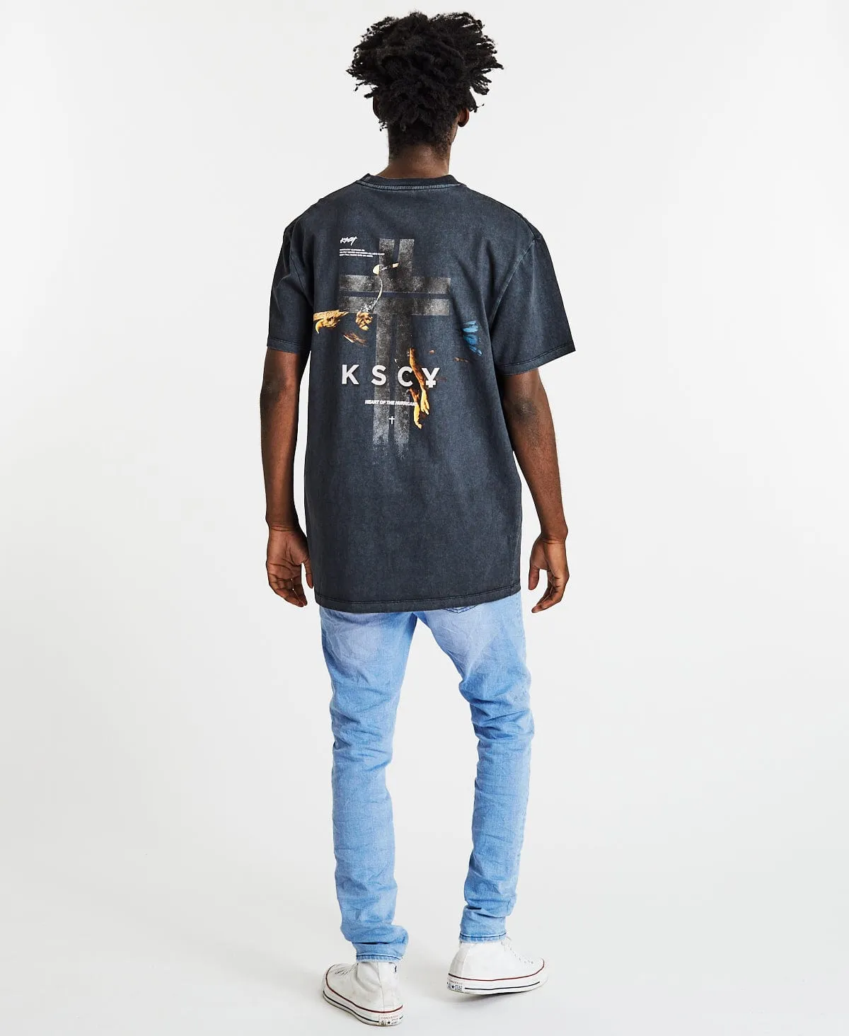 Motion Relaxed T-Shirt Pigment Black sold by Neverland product image thumbnail 4