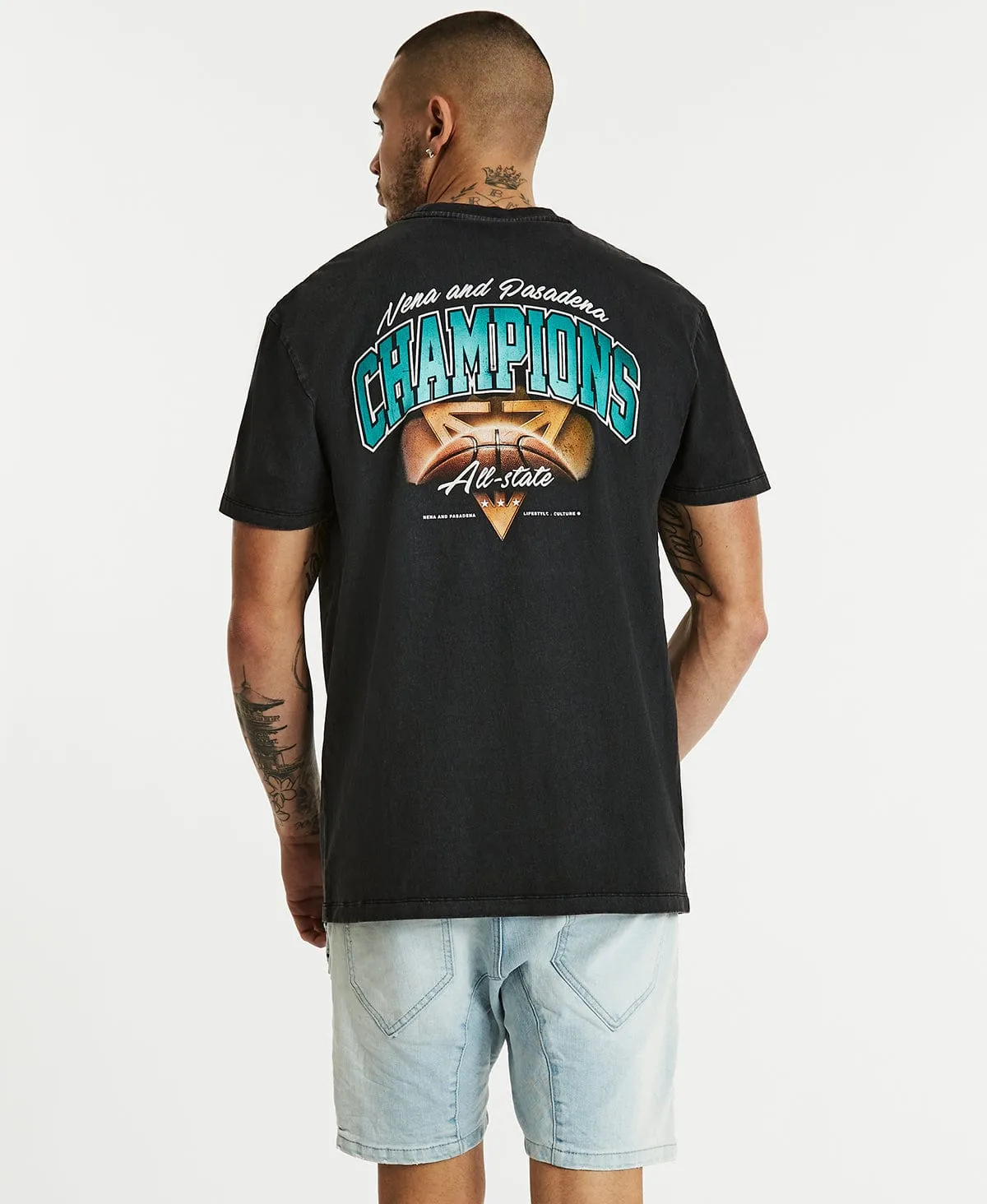 Ambassador Relaxed T-Shirt Pigment Black sold by Neverland