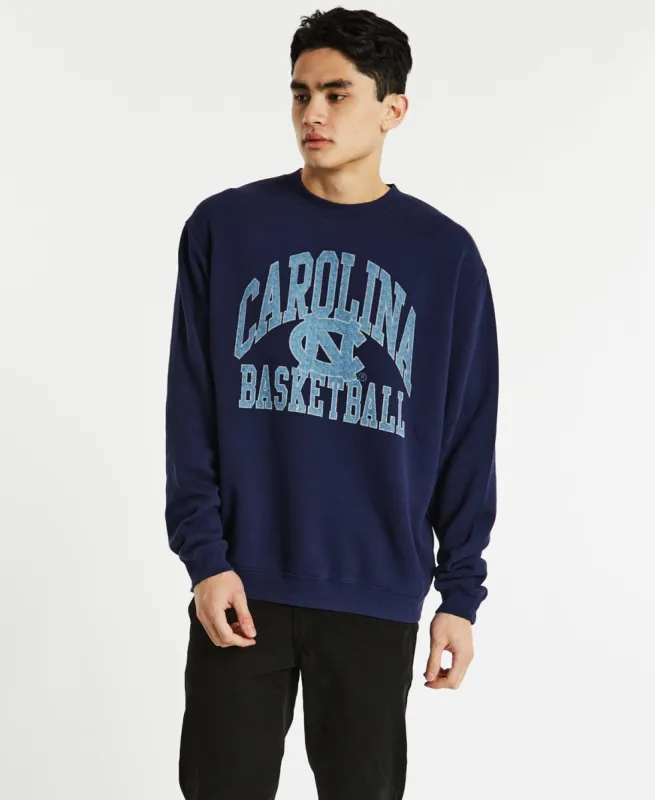NCAA Vintage Arch Crew Jumper Washed Navy sold by Neverland