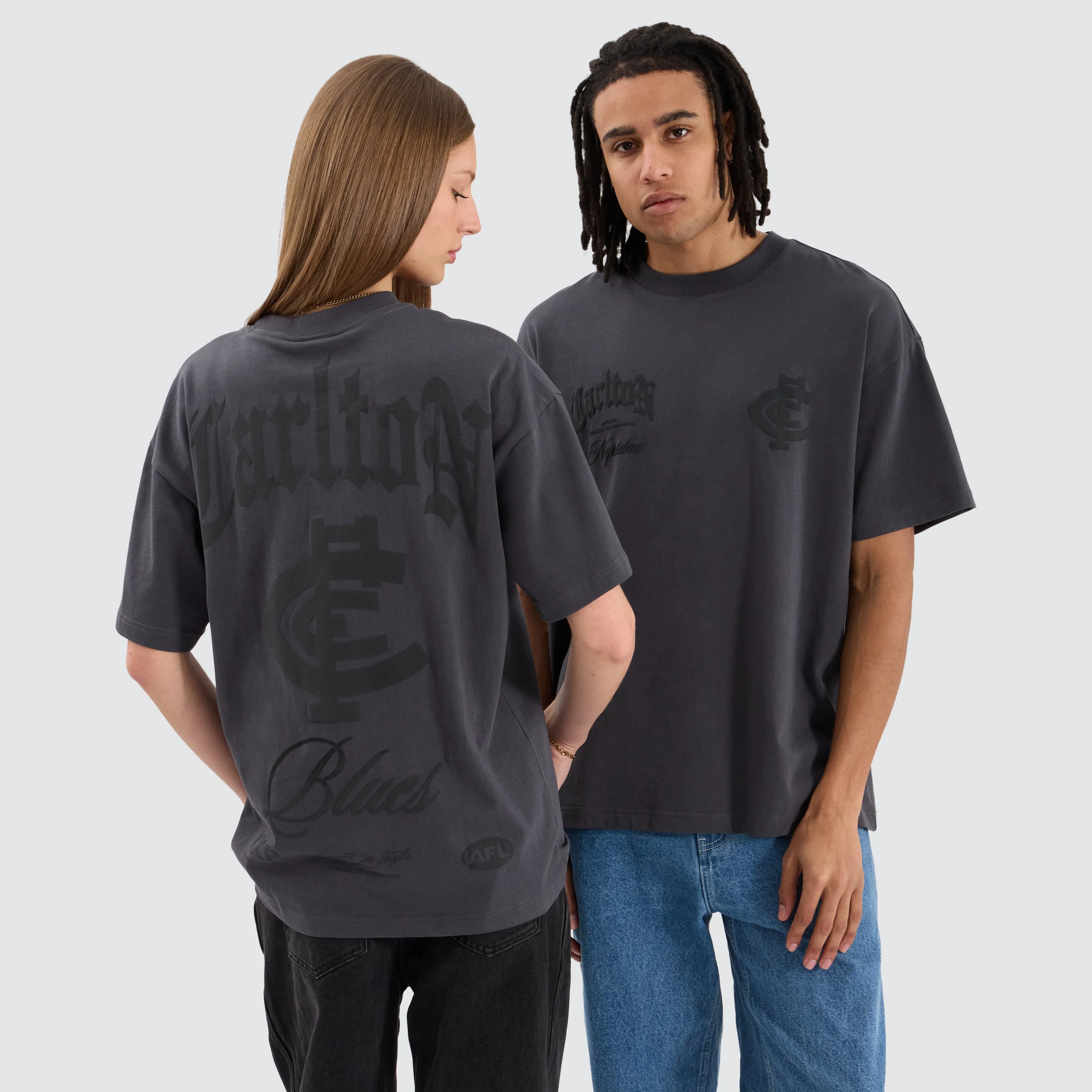 Carlton Blues AFL Heavy Raptor Tee Asphalt sold by Neverland product image thumbnail 3