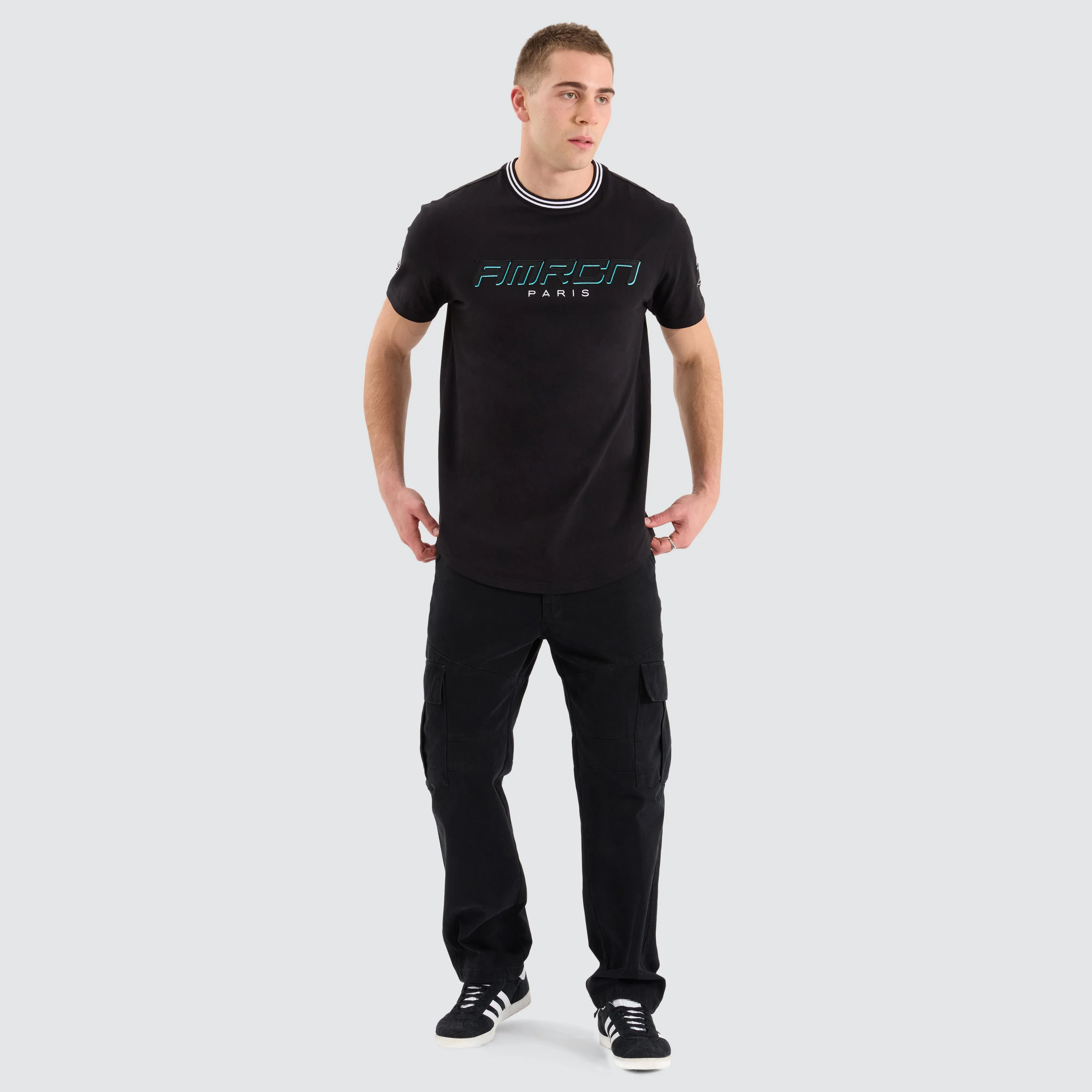 Samwise Dual Curved Tee Jet Black sold by Neverland product image thumbnail 5