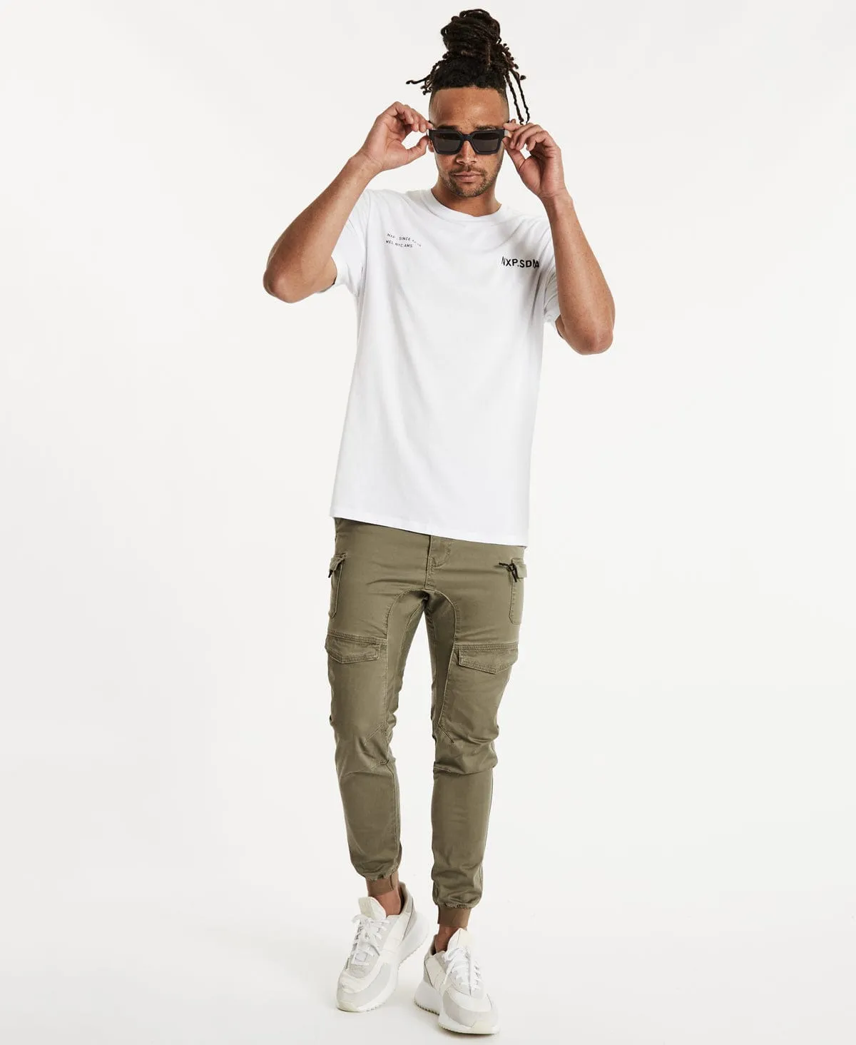 Doin' Fine Cape Back T-Shirt White sold by Neverland product image thumbnail 5