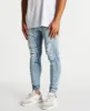 Spartan Denim Jogger Pants Worn'N'Torn sold by Neverland