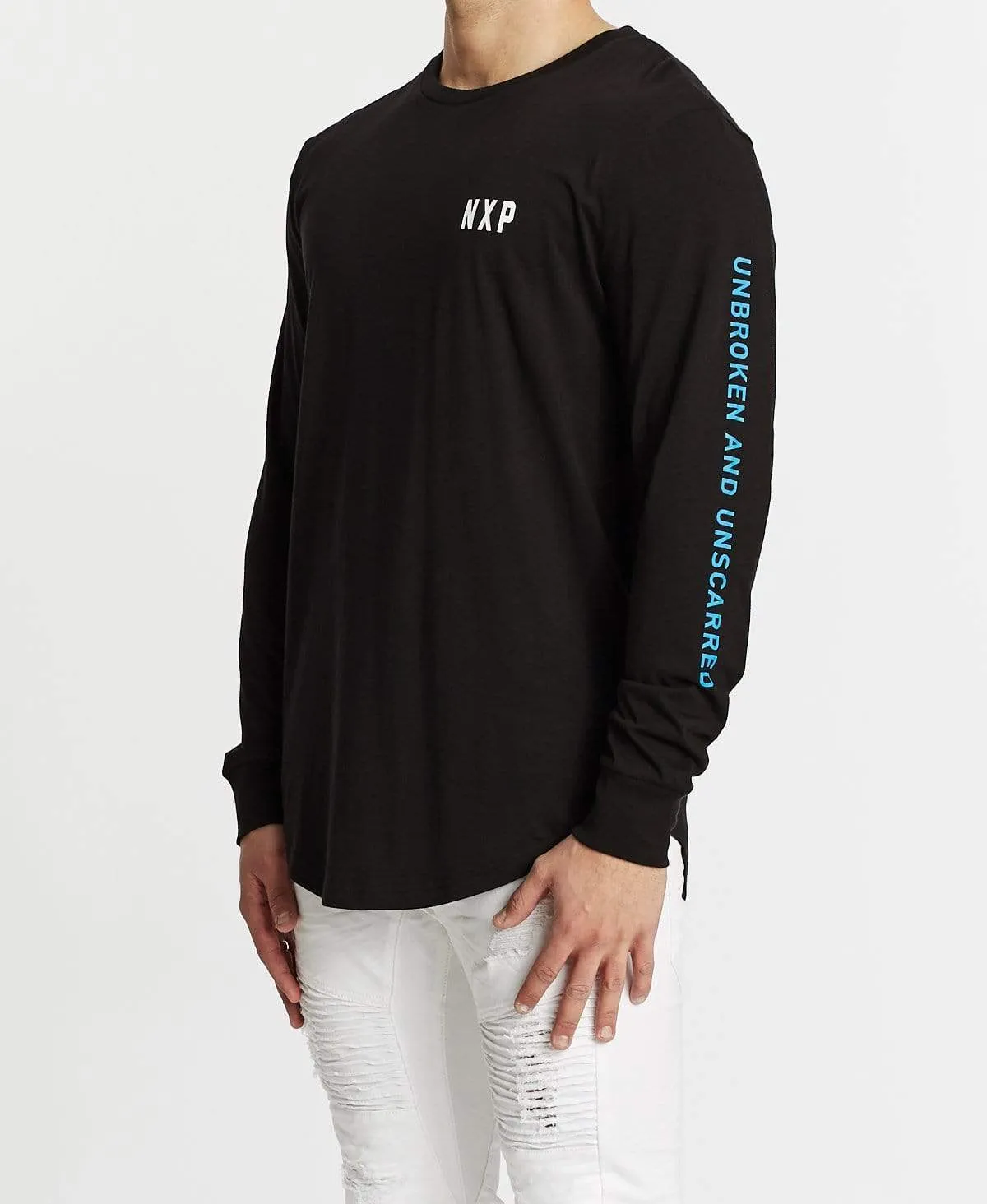 Life Love Death Dual Curved Long Sleeve T-Shirt Jet Black sold by Neverland product image thumbnail 4