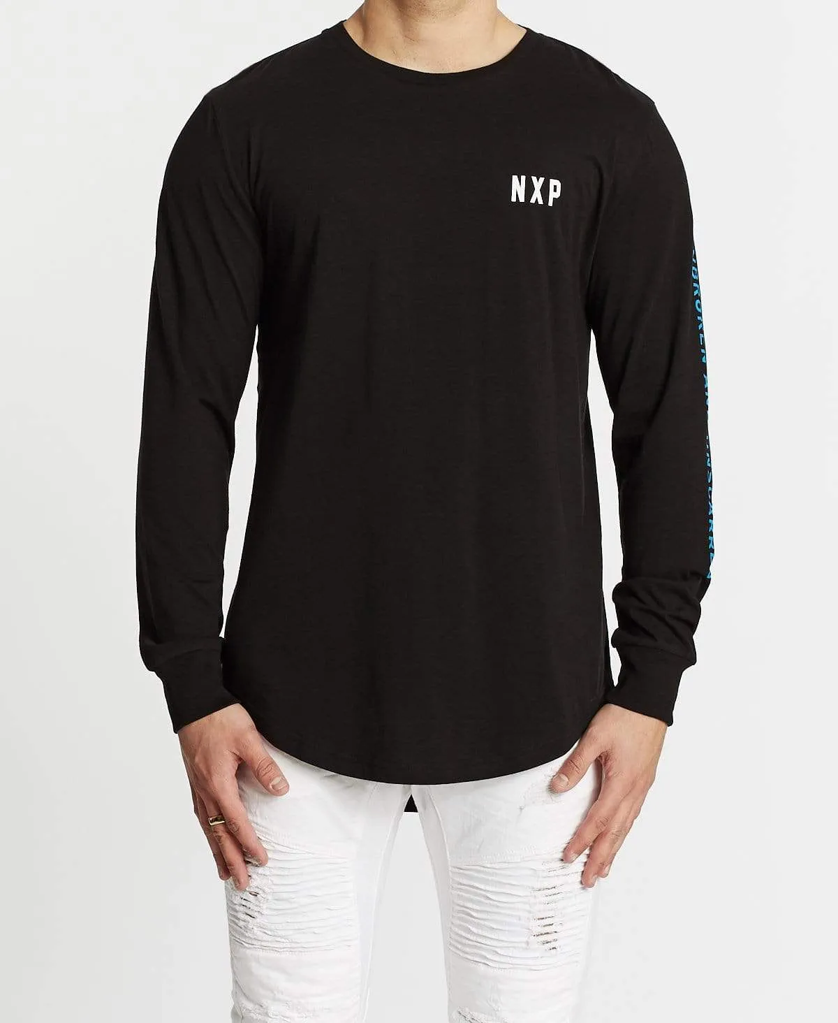 Life Love Death Dual Curved Long Sleeve T-Shirt Jet Black sold by Neverland product image thumbnail 2