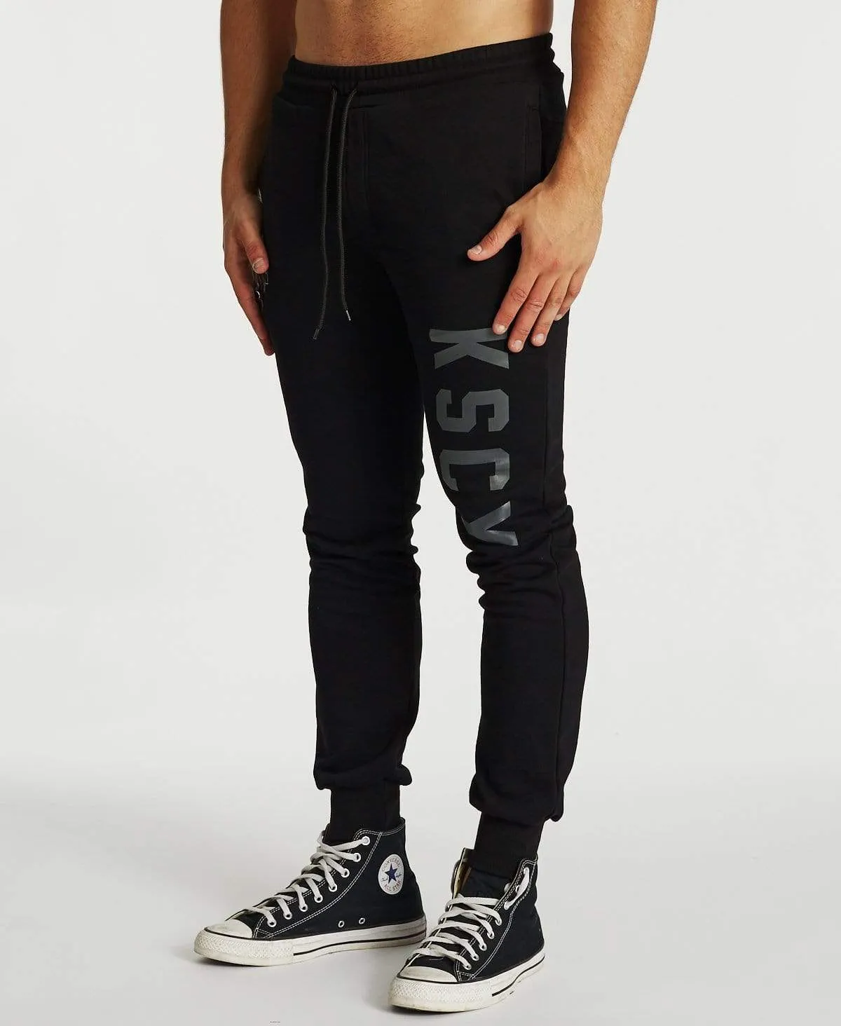 Solano Trackpant Jet Black sold by Neverland