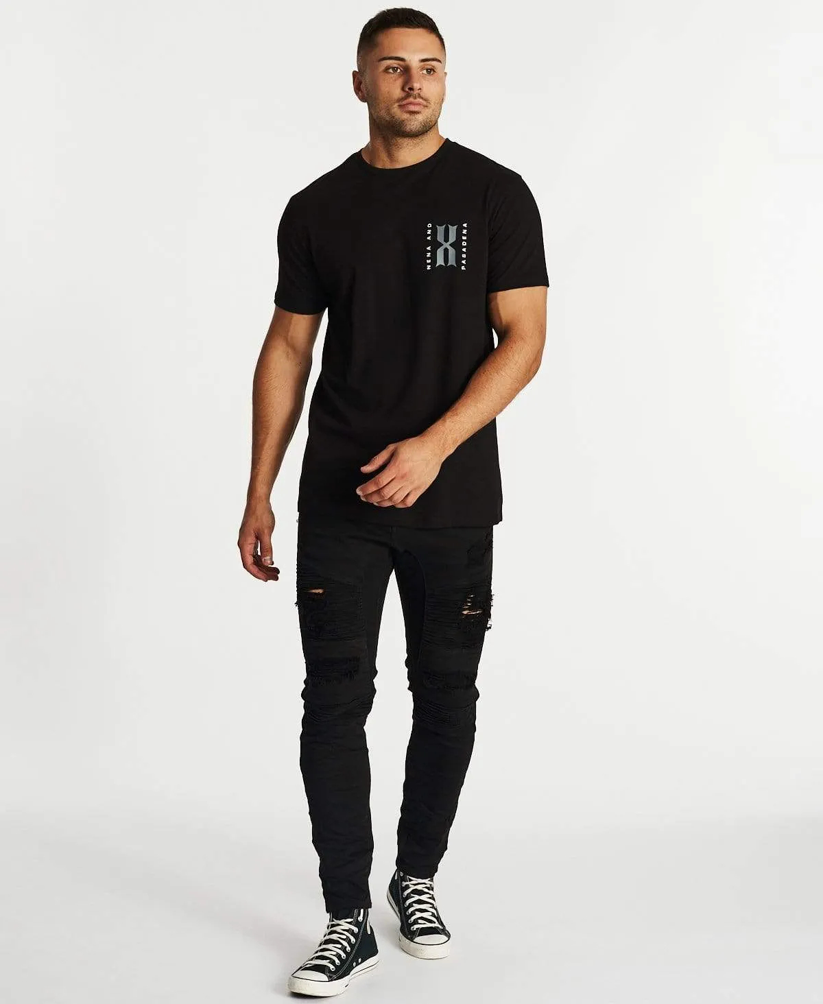 Outnumbered Cape Back T-Shirt Jet Black sold by Neverland product image thumbnail 4