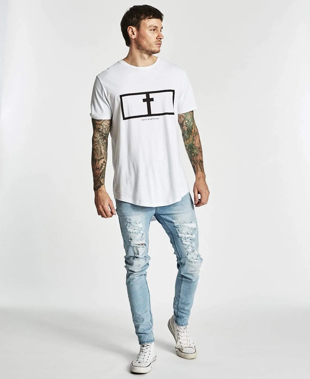 Vice Baseball T-Shirt White sold by Neverland product image thumbnail 4