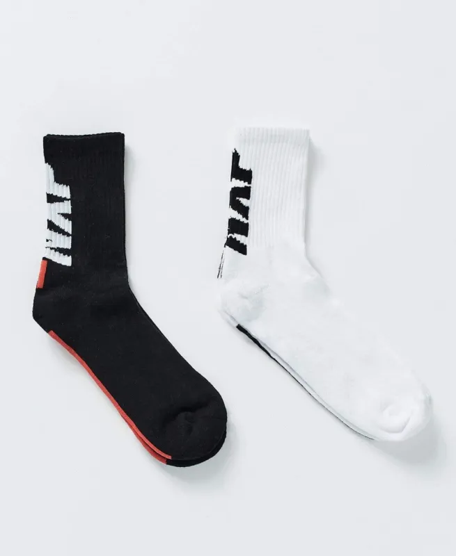 Evolve Mid Socks 2 Pack Multi Colour sold by Neverland