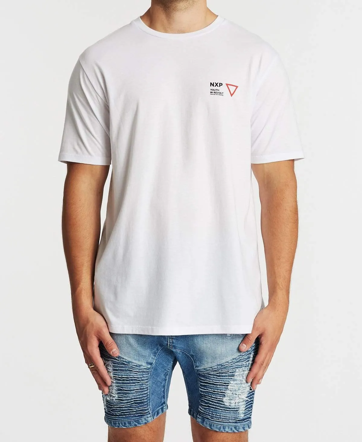 Revolution Step Hem T-Shirt White sold by Neverland product image thumbnail 2