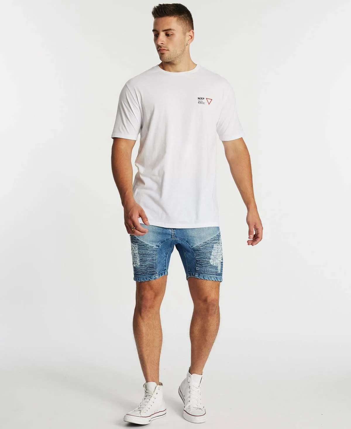 Revolution Step Hem T-Shirt White sold by Neverland product image thumbnail 4