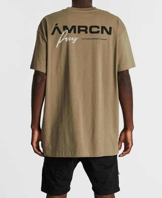 Solitaire Oversized T-Shirt Khaki sold by Neverland