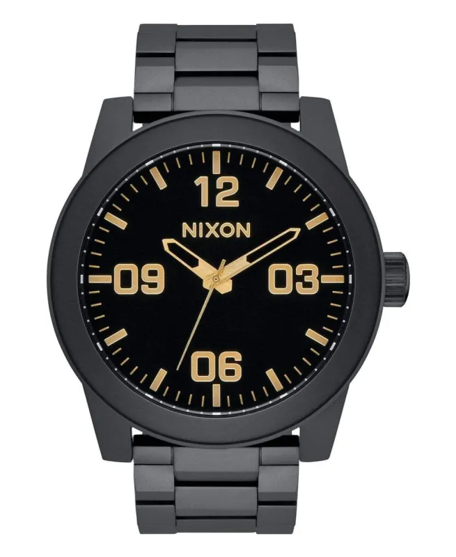 Corporal Stainless Steel Watch Matte Black/Gold sold by Neverland