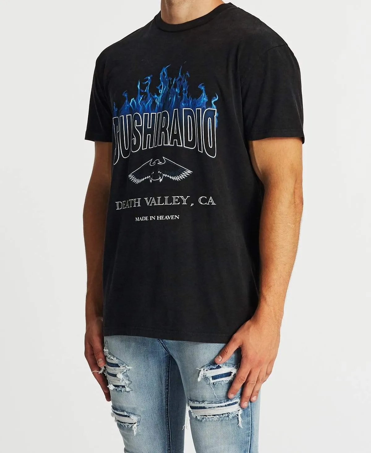 Burning Relaxed T-Shirt Mineral Black sold by Neverland product image thumbnail 3