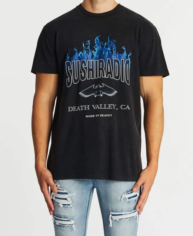 Burning Relaxed T-Shirt Mineral Black sold by Neverland