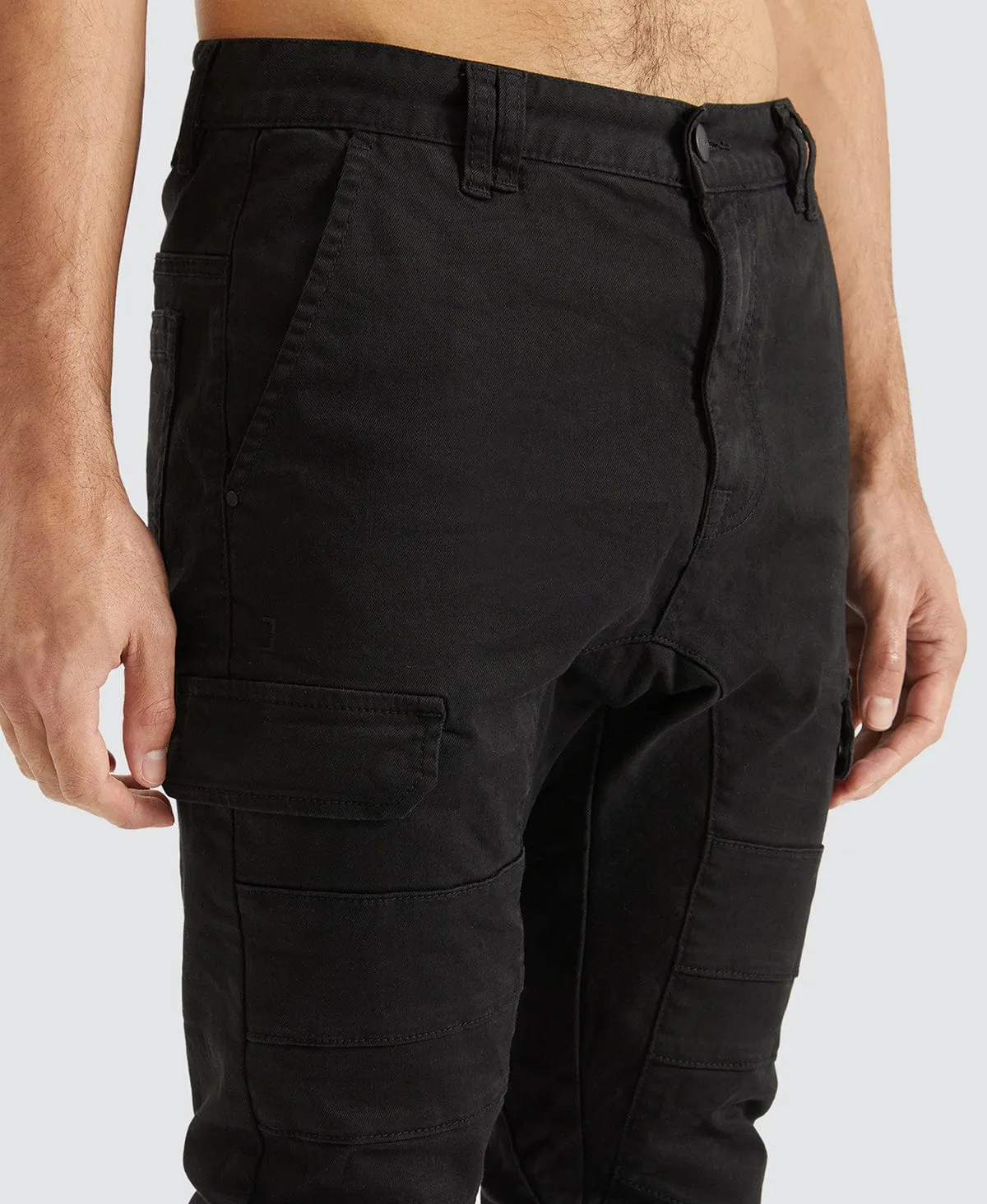 Salem Cargo Jogger Pants Black sold by Neverland product image thumbnail 3
