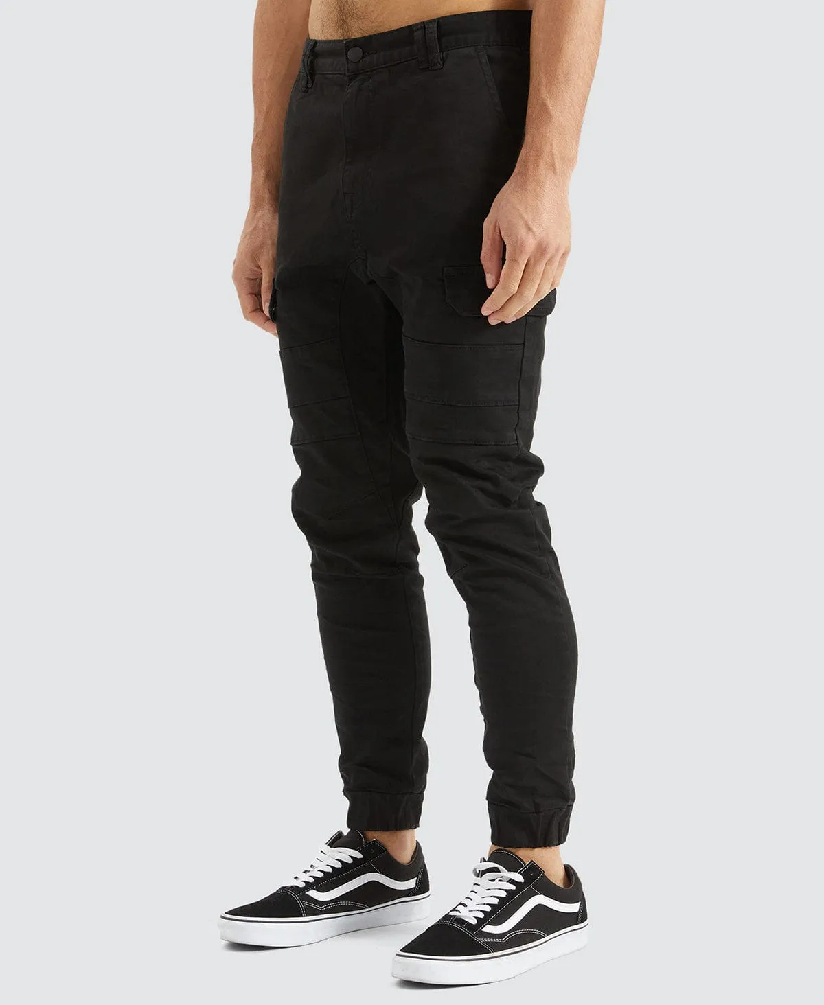 Salem Cargo Jogger Pants Black sold by Neverland product image thumbnail 4