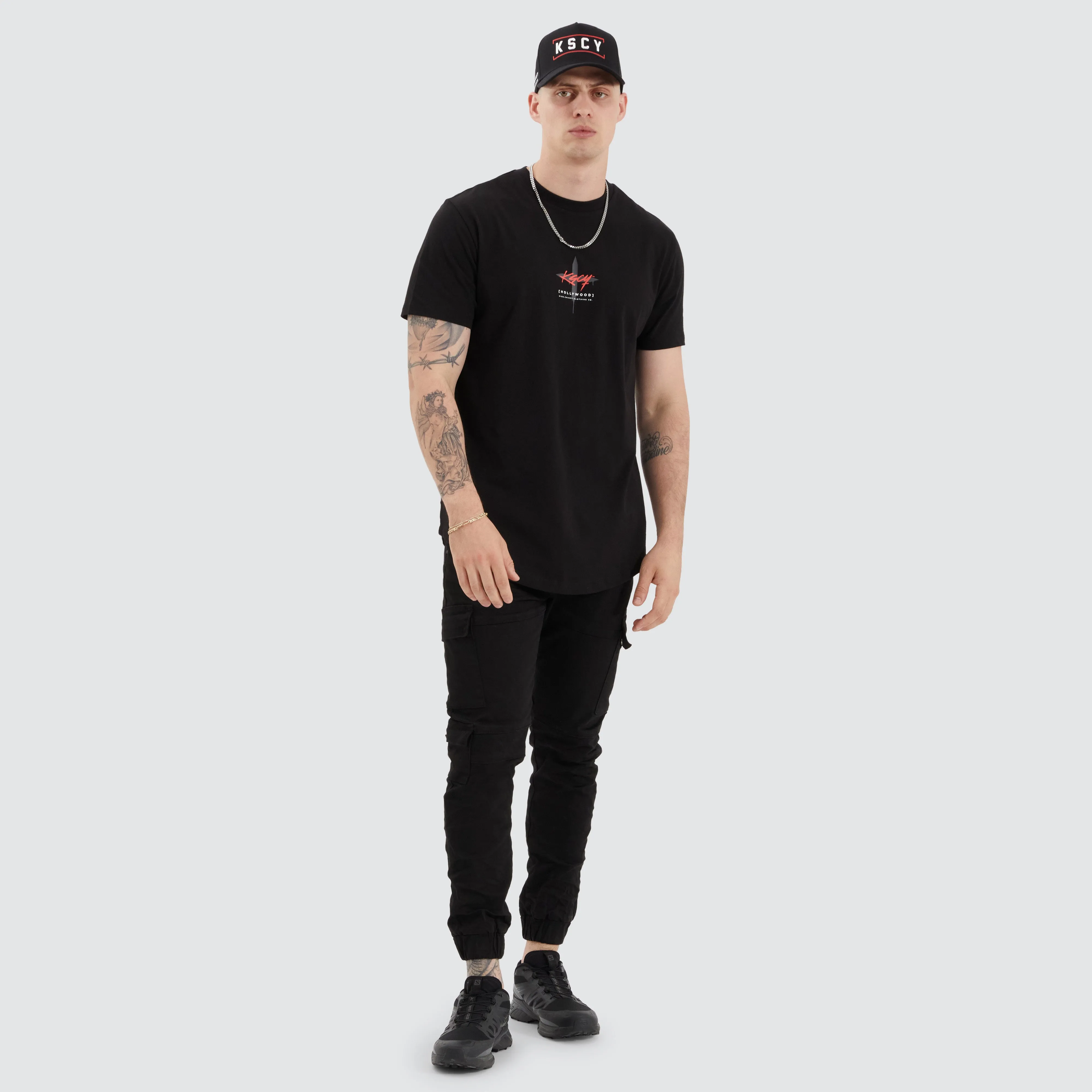 Scutari Dual Curved Tee Jet Black sold by Neverland product image thumbnail 4