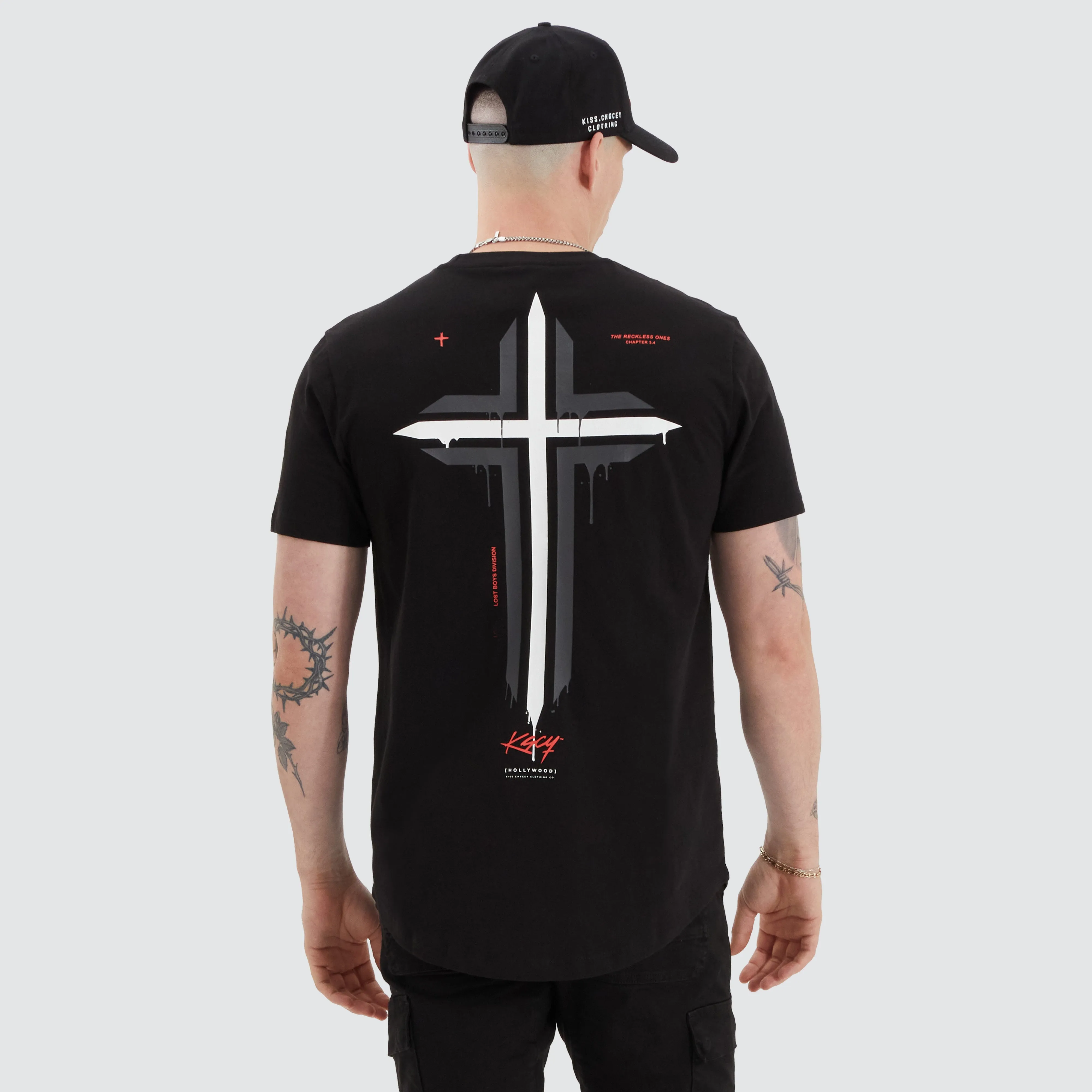 Scutari Dual Curved Tee Jet Black sold by Neverland