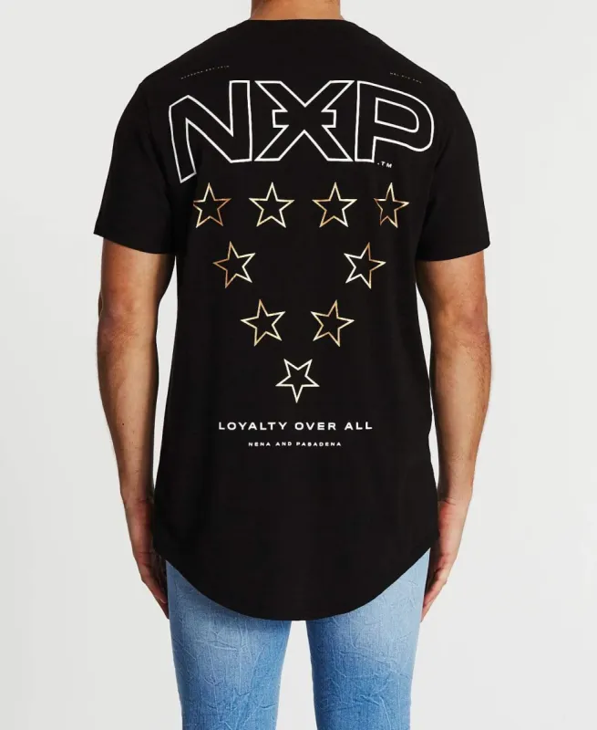 Loyalty Cape Back T-Shirt Jet Black sold by Neverland