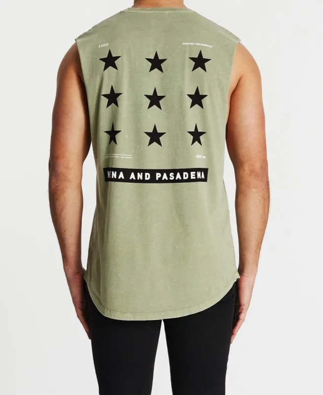 Domination Scoop Back Muscle Tee Acid Tea made by Neverland