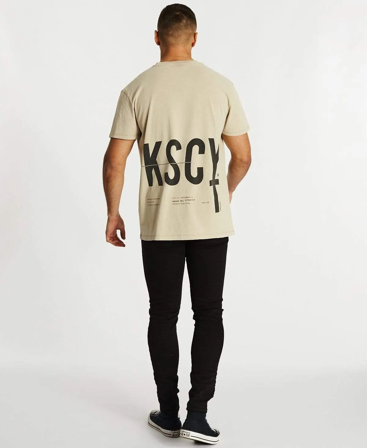 Through Hell Relaxed T-Shirt Mineral Sand sold by Neverland product image thumbnail 5