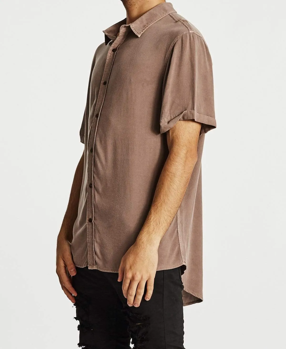 Faded Out Standard Short Sleeve Shirt Pigment Shadow Mauve sold by Neverland product image thumbnail 3