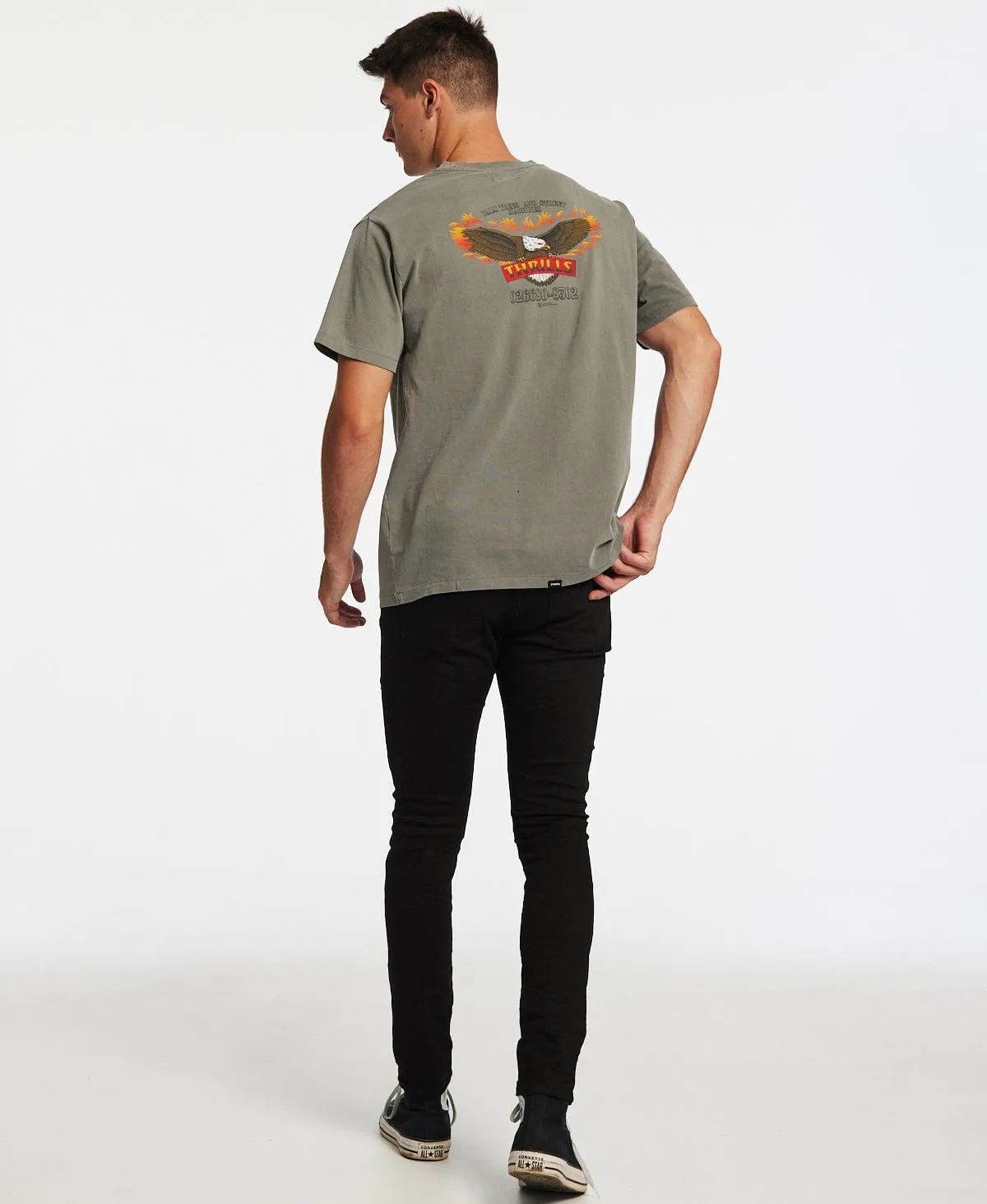 Wings Of Fire Merch Fit T-Shirt Washed Grey sold by Neverland product image thumbnail 4